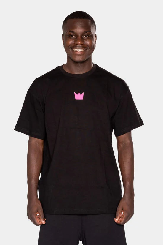 WILLIAM T-Shirt Black - Pink