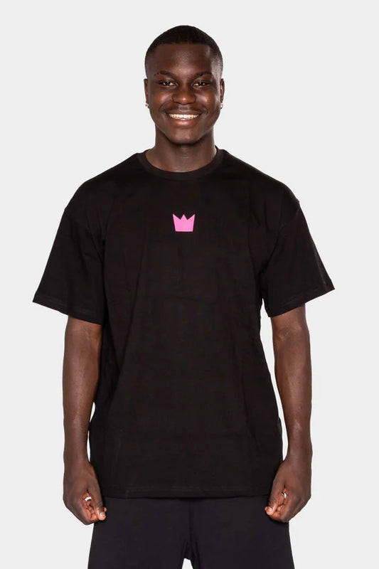 WILLIAM T-Shirt Black - Pink