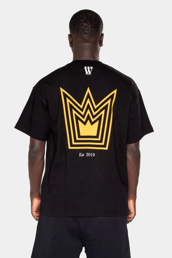 WILLIAM T-Shirt Black - Orange