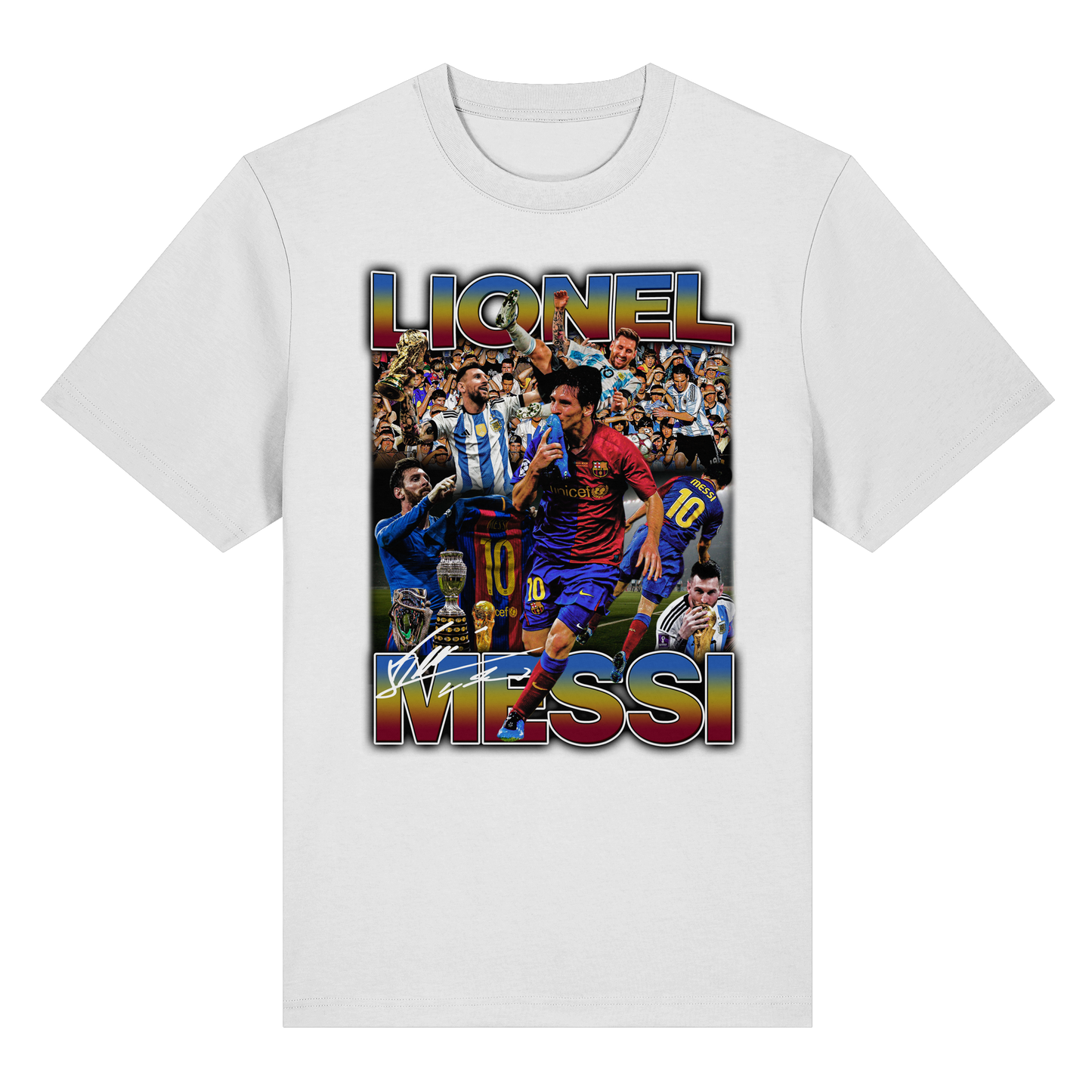 Messi Graphic Tee Barca Argentinia - Organic Heavy T-Shirt